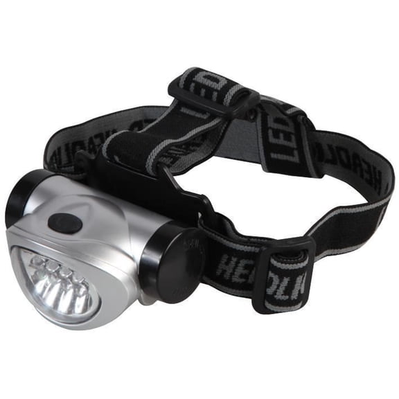 PRO ELEC - Ultra Bright 8 LED Headtorch with Adjustable Headstrap