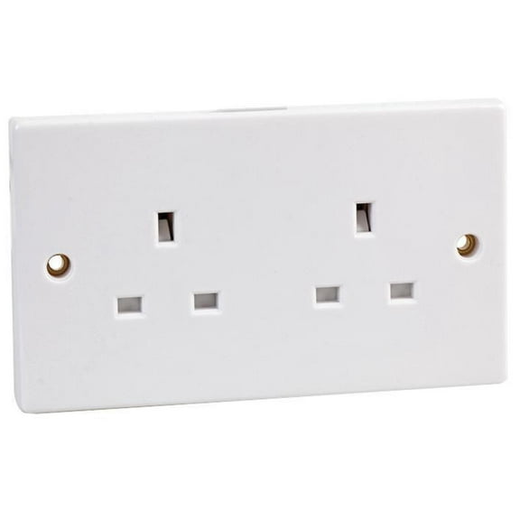 PRO ELEC - Unswitched Socket 2-Gang
