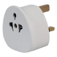 thumbnail image 1 of PRO ELEC - World Wide to UK Travel Adaptor, White, 13A Fuse, 1 of 1