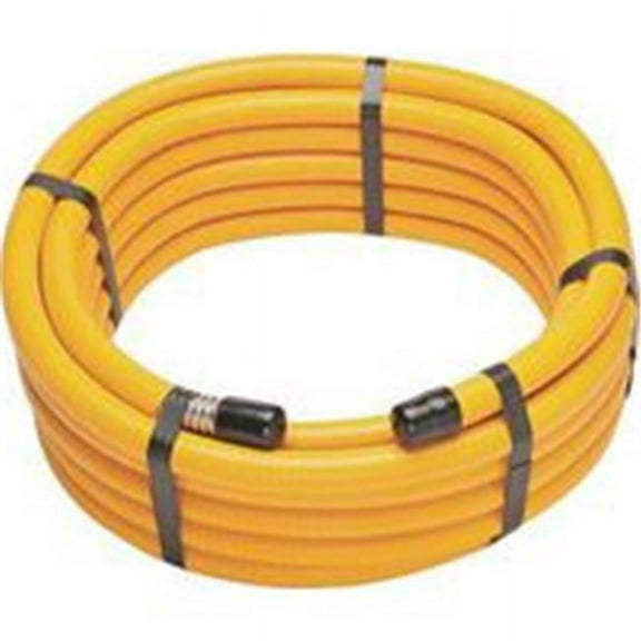 PRO-FLEX PFCT-3425 Flexible Hose, 3/4 in, Stainless Steel, Yellow, 25 ft L