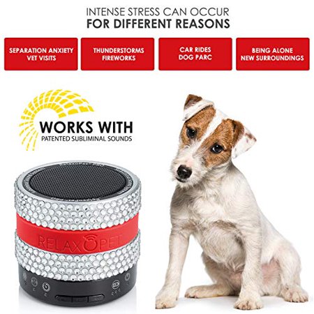 PRO Glam, Subliminal Sound Relaxation Trainer for Dogs, Stress Relief Calming, Helps with General Dog Anxiety, Separation Anxiety, Barking, Fireworks, Storms, Calming Aid.