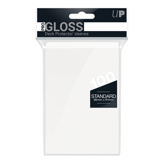 Ultra PRO: Standard 100ct Sleeves - PRO-Gloss (White)