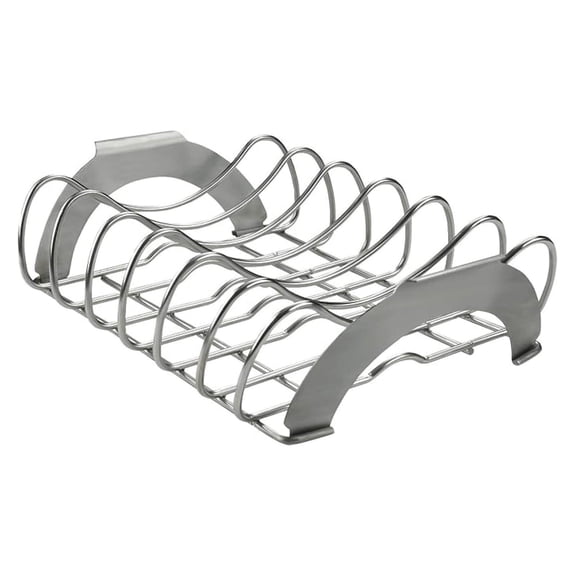 PRO Grilling Accessory - Stainless Steel Rib Roast Rack - Multifunctional, Dishwasher Safe
