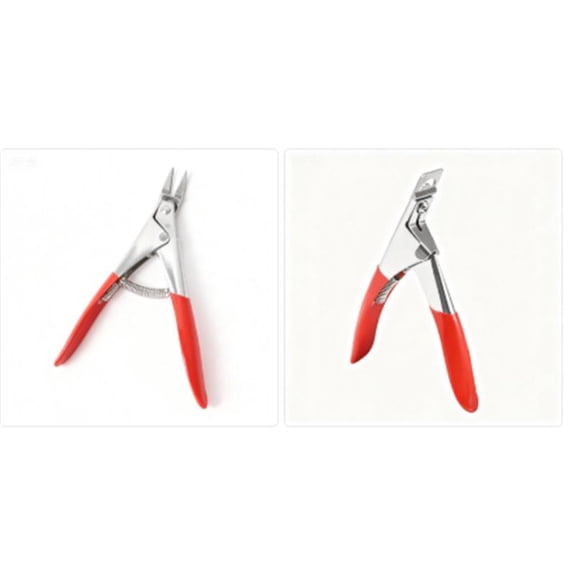 PRO IRON CLIPPER for ACRYLIC/FALSE NAILS TIP CUTTER Nail Art Tools Acrylic Nail Clippersred 2pcs
