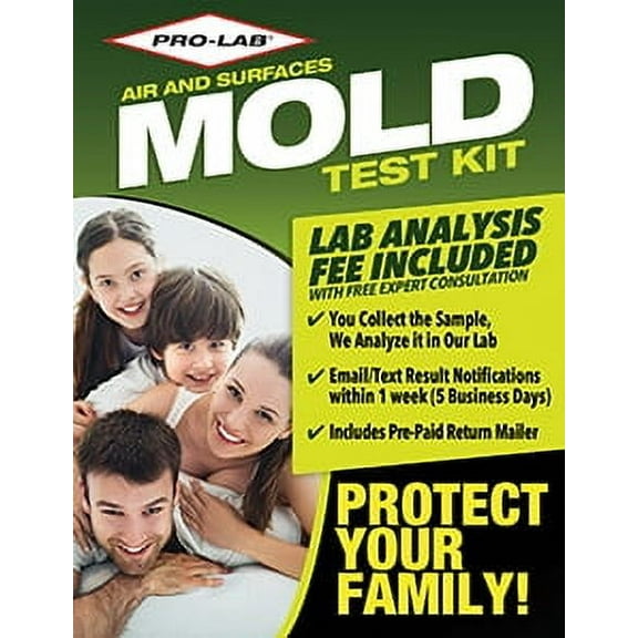 PRO-LAB DIY Mold Test Kit - LAB FEE Included (3 Test Methods: Air, Surface, Bulk.)
