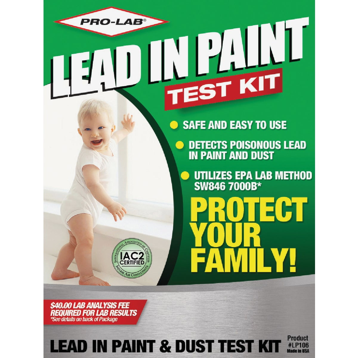 Pro-Lab Lead in Paint & Dust Test Kit 1 pk Pro-Lab Lead in Paint & Dust Test Kit 1 pk