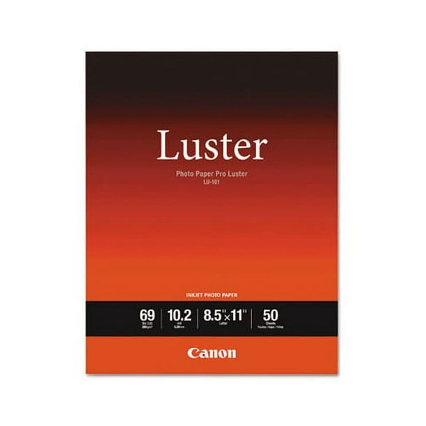 PRO Luster Inkjet Photo Paper, 10.2 mil, 8.5 x 11, Luster White, 50/Pack PRO Luster Inkjet Photo Paper, 10.2 mil, 8.5 x 11, Luster White, 50/Pack
