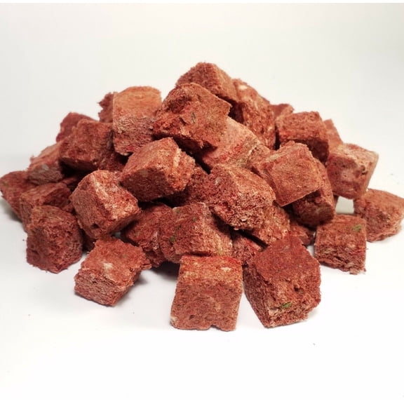 PRO-MORE Freeze Dried BEEF HEART MIX, Discus, Cichlids Size, Girth and Eggs25g