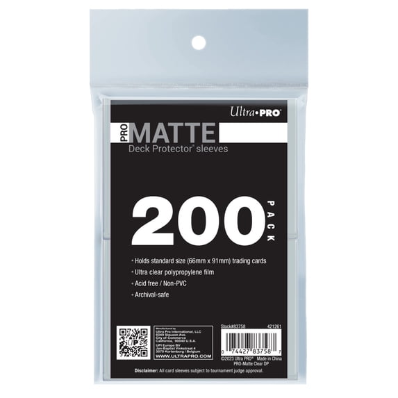 PRO-Matte Standard DECK PROTECTOR® Sleeves Bundle (200ct)