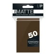 thumbnail image 1 of Ultra PRO PRO-Matte 50CT Standard Size Deck Protector Sleeves - Brown, 1 of 11