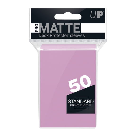 Ultra PRO PRO-Matte 50CT Standard Size Deck Protector Sleeves - Pink