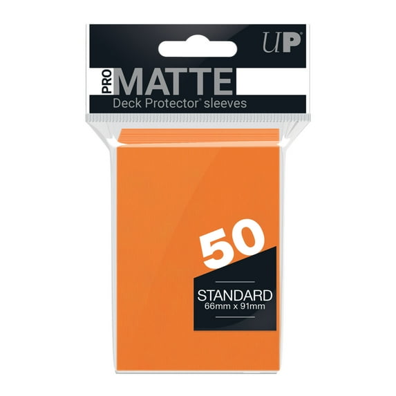 Ultra PRO PRO-Matte 50CT Standard Size Deck Protector Sleeves - Orange