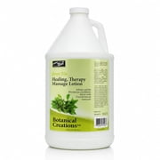 PRO NAIL - Healing Therapy Massage Lotion - Professional Pedicure, Body and Hot Oil Manicure, Infused with Natural Oils, Vitamins, Panthenol and Amino Acids Green Tea, 1 Gallon