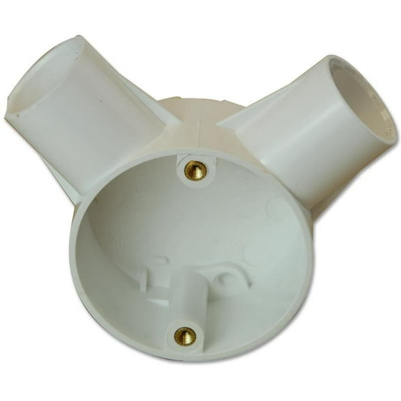 PRO POWER - 2-Way Angle Box - 25mm System - White