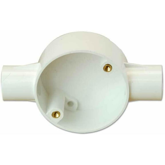 PRO POWER - 2-Way Through Box - 20mm System - White