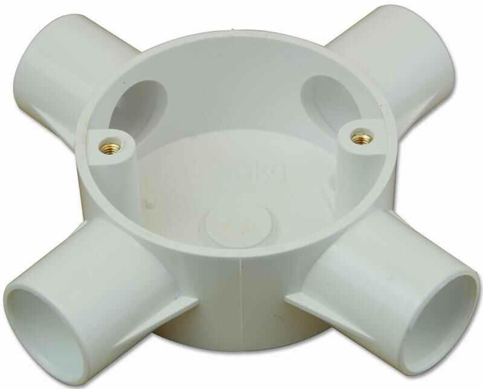PRO POWER - 4-Way Terminal Box - 20mm System - White - Walmart.com