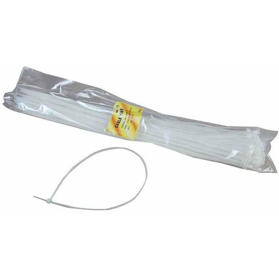 PRO POWER - Cable Ties Natural 500mm x 7.5mm 100 Pack
