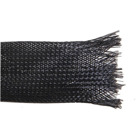 PRO POWER - Polyester Expandable Braided Sleeving Black 32mm Dia. 25m