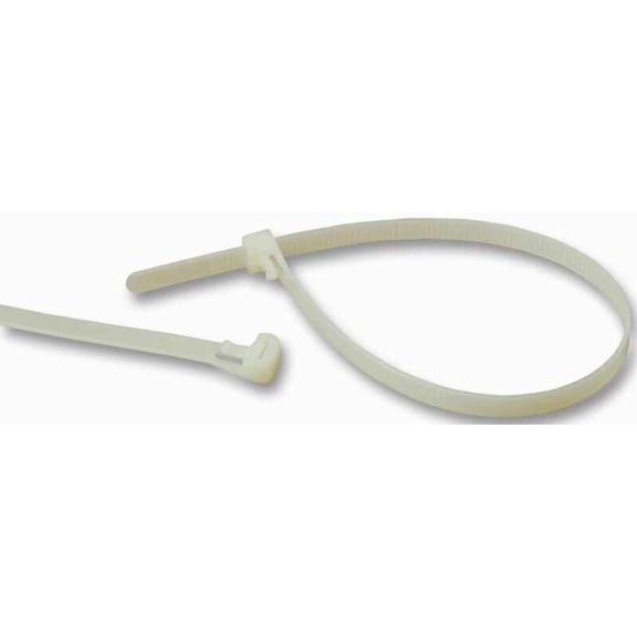 PRO POWER - Reusable Cable Ties 300mm x 8.00mm Natural 100 Pack