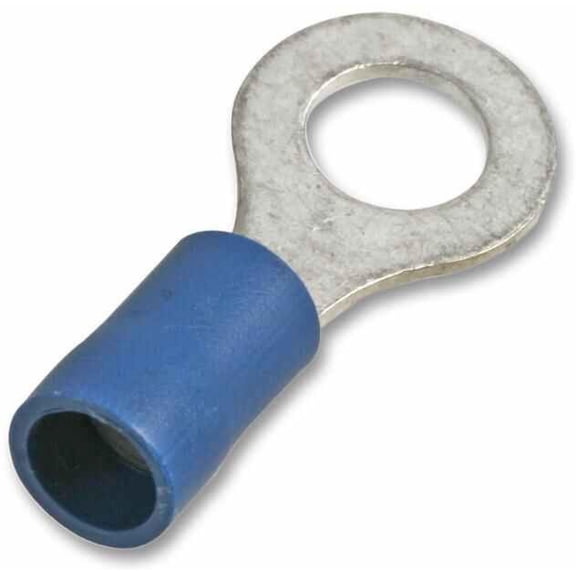 PRO POWER - Ring Crimp Terminal Blue 8.0mm 30A, 100 Pack