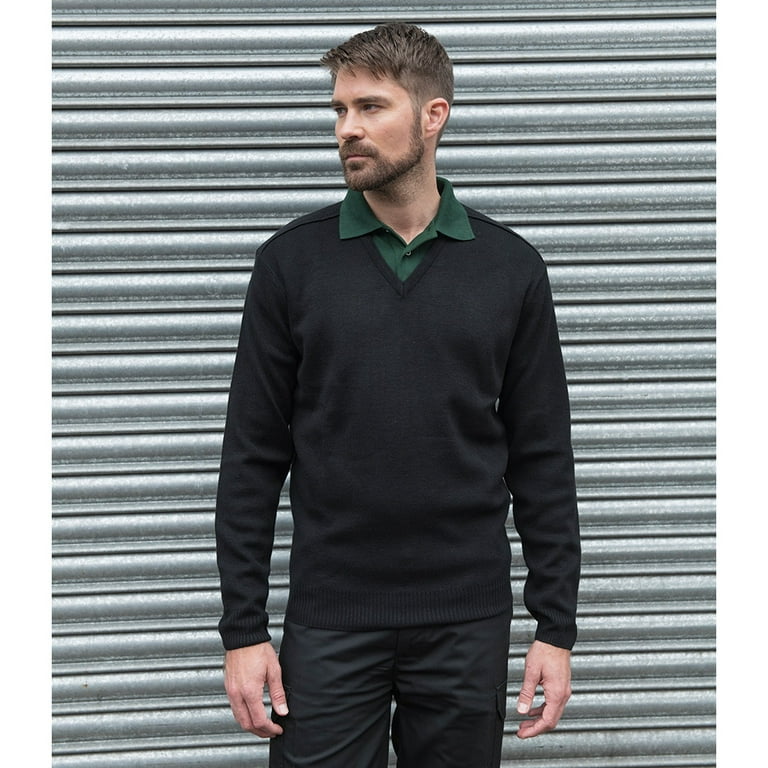 PRO RTX Mens Pro Acrylic V Neck Sweater