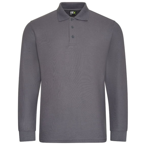 PRO RTX Mens Pro Piqué Long-Sleeved Polo Shirt
