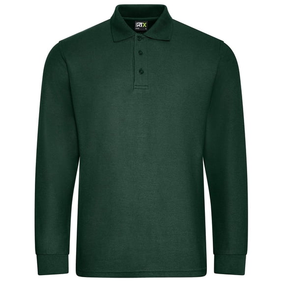 PRO RTX Mens Pro Pique Long-Sleeved Polo Shirt