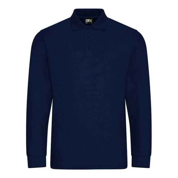PRO RTX Mens Pro Pique Long-Sleeved Polo Shirt