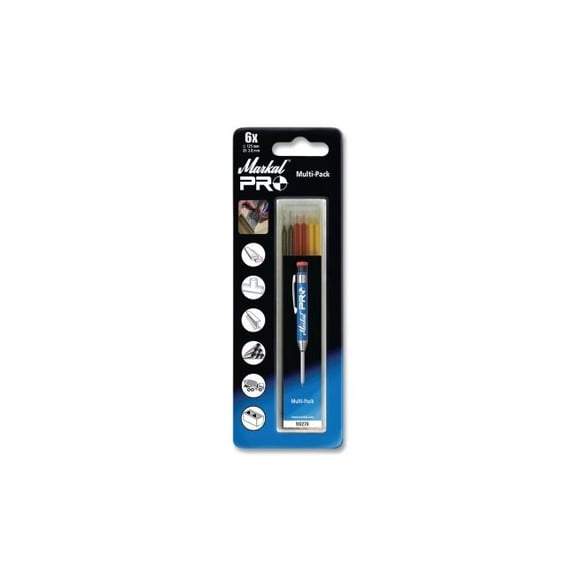 PRO Refill, General Purpose, Welding/Fabricating Marker, Graphite/Red/Yellow