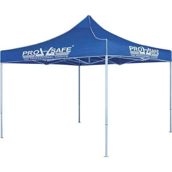 PRO-SAFE Blue Portable Sun Tent with Steel Frame: 10' Wide x 10' Deep x 6' 6"' High