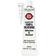 PRO-SEAL 80066 RTV Silicone Sealant, 3 oz Tube, Clear