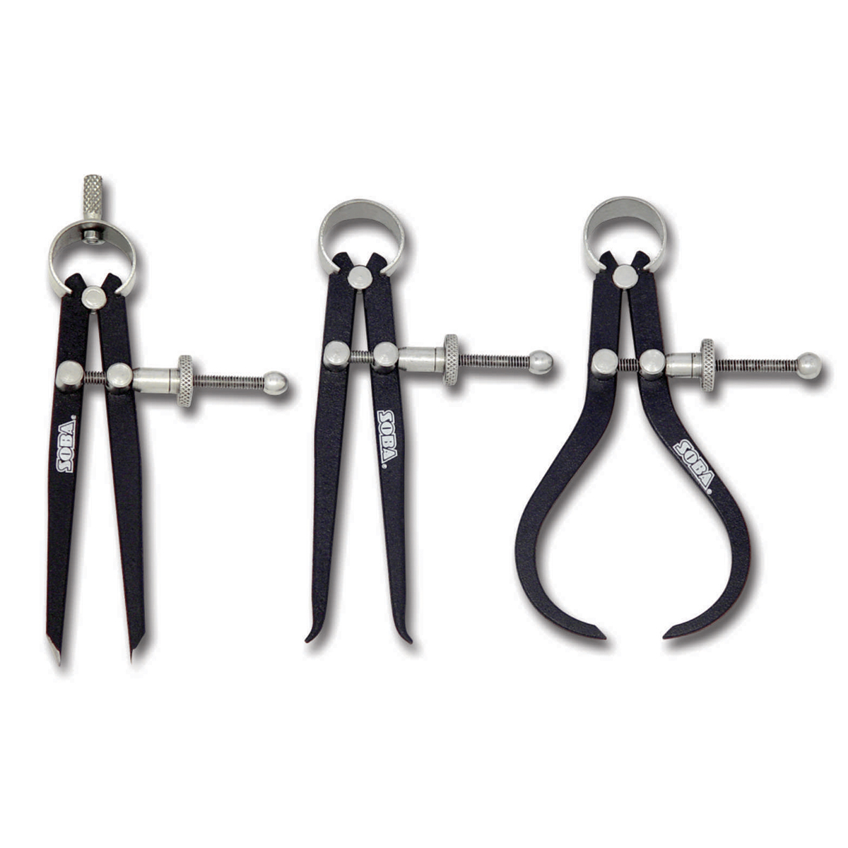 PRO-SERIES 8" 3 PIECE SPRING CALIPER & DIVIDER SET (4906-0073)