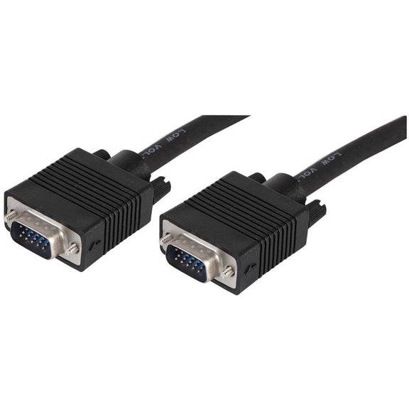 PRO SIGNAL - 15 Pin SVGA (D Sub) Male to Male Lead, 7m Black