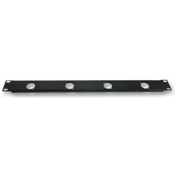PRO SIGNAL - 1U 19" Rack Panel Punched for 4x XLRs