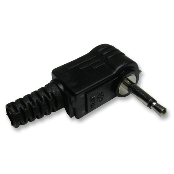 PRO SIGNAL - 2.5mm Jack Plug, Mono, 90 Degree, 2 Pack