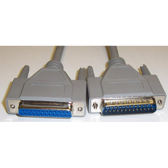 PRO SIGNAL - 25 Pin D-Sub (DB25) Male to Female RS232 Serial Lead, 5m