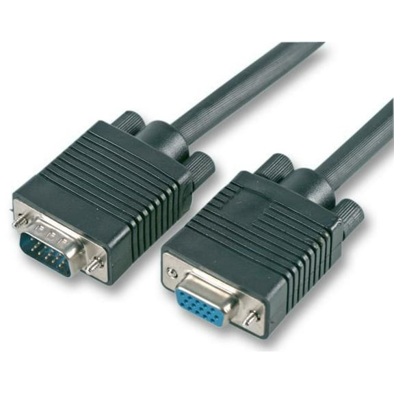 PRO SIGNAL - 2m Black Plug to Socket SVGA Extension Lead