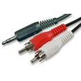 thumbnail image 1 of PRO SIGNAL - 3.5mm Stereo Jack Plug to 2x Phono (RCA) Plugs Lead, 5m Black, 1 of 1