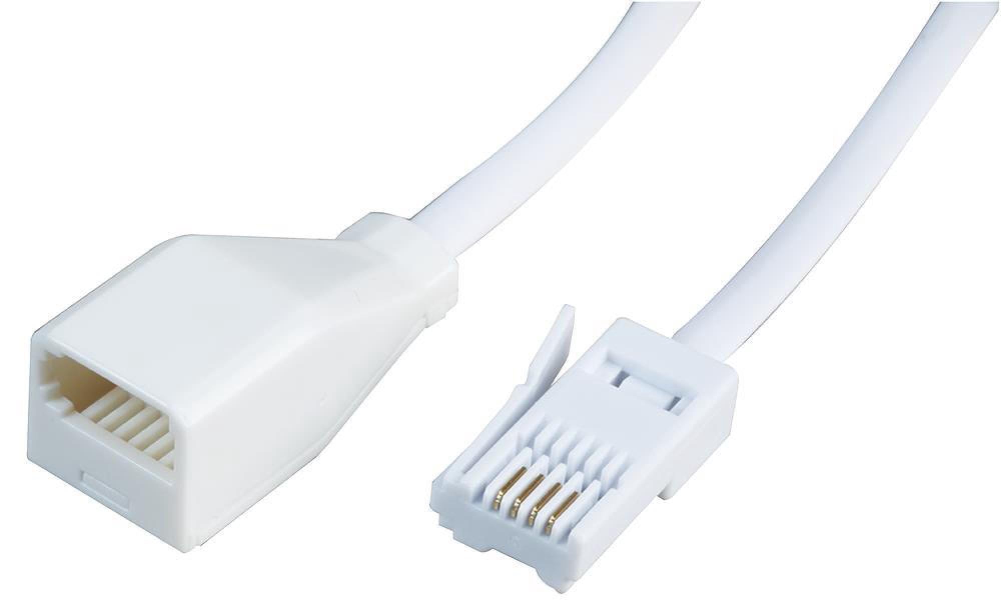 Kitchen Telephone Plug In PRO SIGNAL - 4 Way BT Plug to Socket, Telephone Extension Lead 10m ...