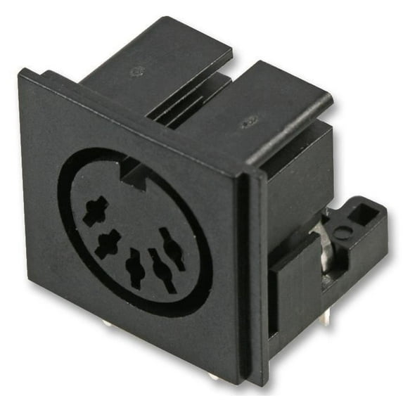 PRO SIGNAL - 5 Pin PCB Mount DIN Socket with Silver Plated Contacts