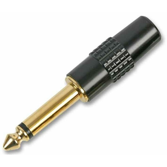 PRO SIGNAL - 6.35mm Mono Jack Plug, Gold