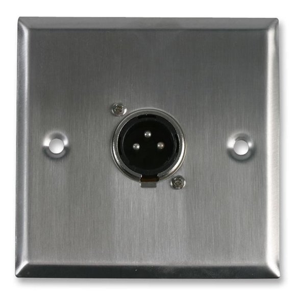 PRO SIGNAL - AV Wallplate with 1 x 3 Pin Male XLR Socket