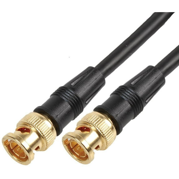 PRO SIGNAL - BNC Male to BNC Male RG59/U Coaxial Lead, 2m 75 Ohm Gold