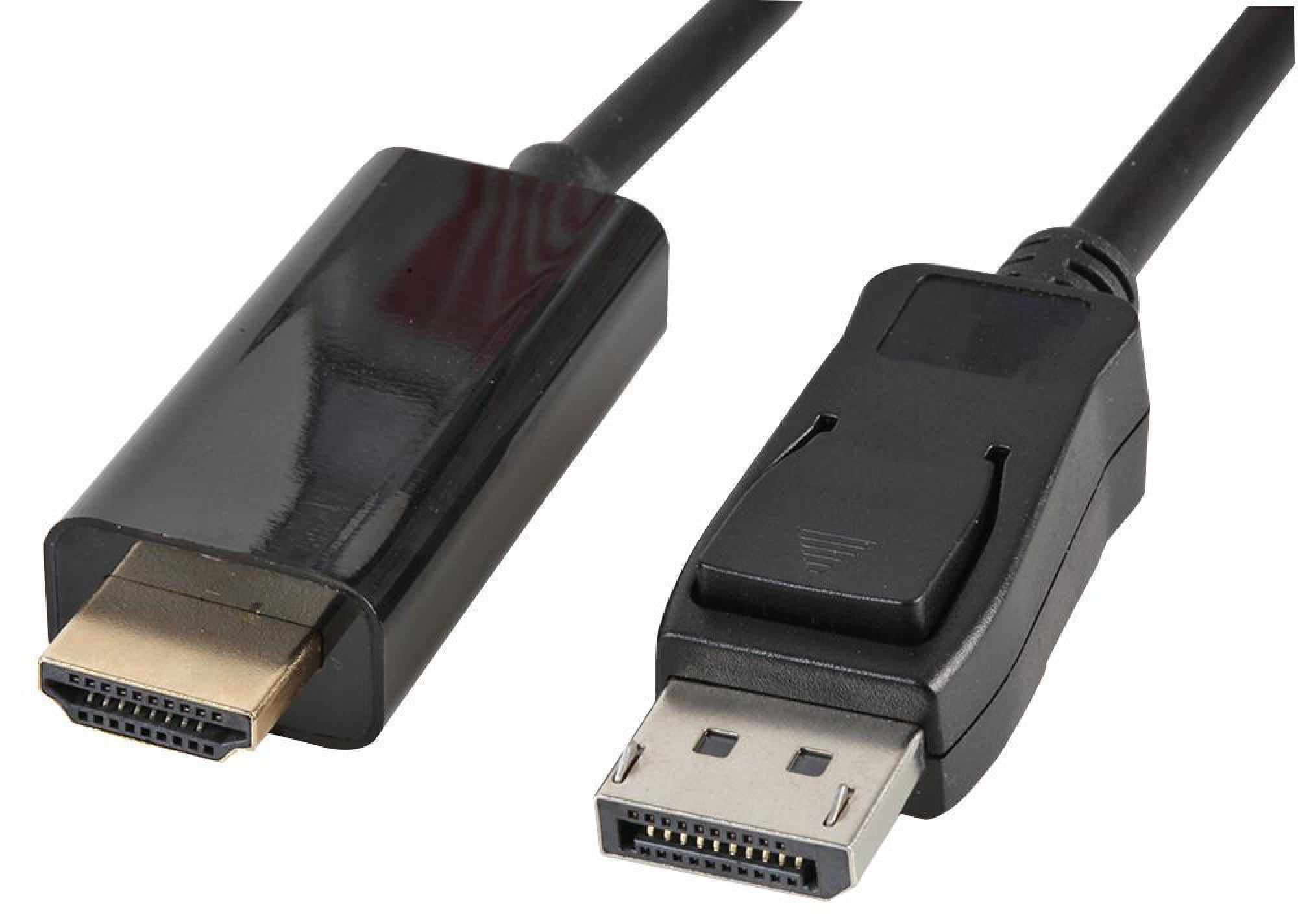 PRO SIGNAL - DisplayPort to HDMI Cable, 2m Black