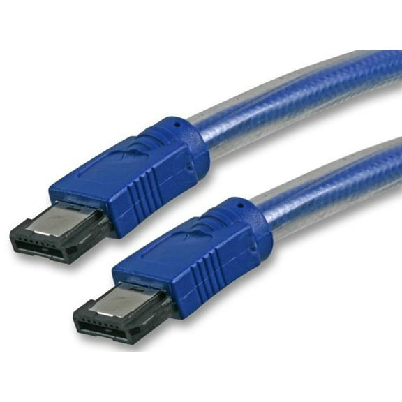 PRO SIGNAL External 3GB/s eSATA (7 Pin) Male to Male Data Transfer Lead, 3m Blue