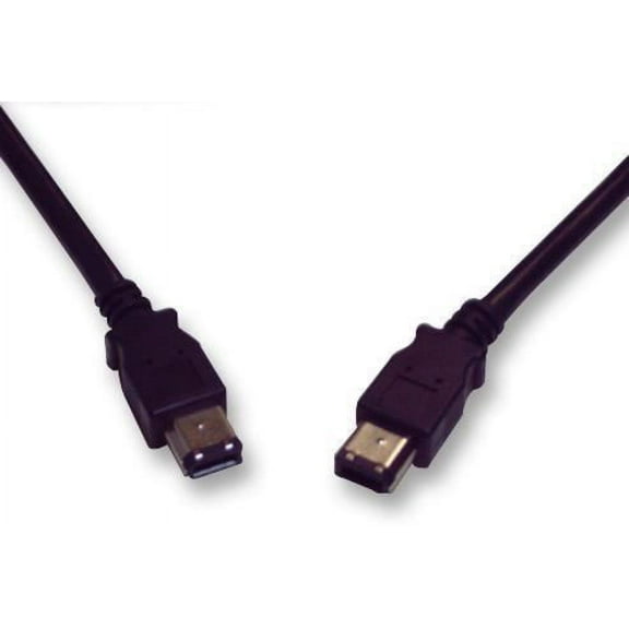 PRO SIGNAL - FireWire (IEEE 1394) 6 Pin Male to 6 Pin Male Lead, 5m Black