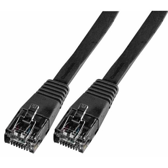 PRO SIGNAL - Flat Cat5e LSOH Ethernet Patch Lead, 5m Black