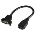 thumbnail image 1 of PRO SIGNAL - HDMI Female to Female Panel Mount Adaptor Lead, 160mm Black, 1 of 1