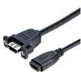 thumbnail image 1 of PRO SIGNAL - HDMI Female to Female Panel Mount Adaptor Lead, 300mm Black, 1 of 1