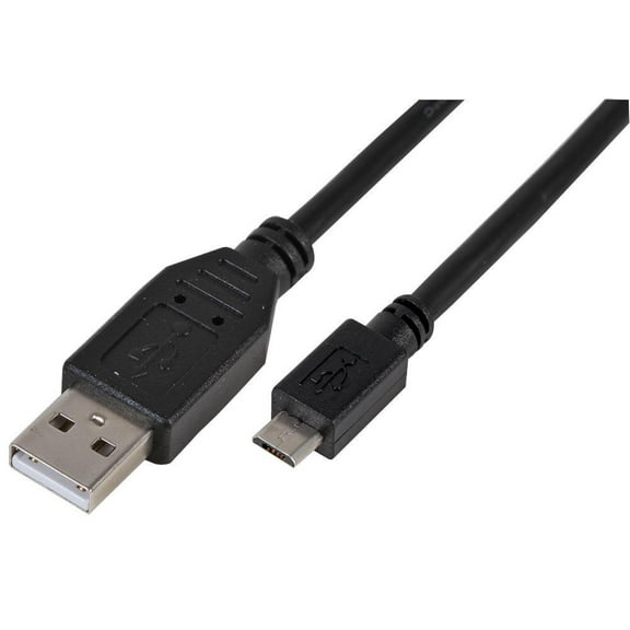 PRO SIGNAL - Micro B Plug to A Plug USB 2.0 Cable, 1m Black